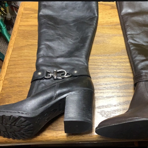 3 pair lot of very gently used ladies size 6 knee high boots - Picture 5 of 6
